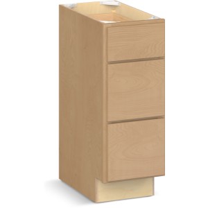 RELIABILT Parkstone II Vanity Base, Wheat Stained, 12" W, 3 Drawers, Fully Assembled, ADA - 641222 | Lowe's Pro Supply